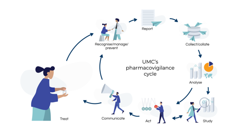UMC's pharmacovigilance cycle. 